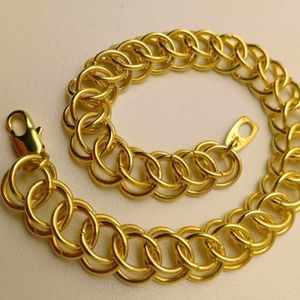 18k gold plated chainmail bracelet